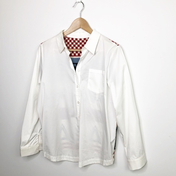 EUROPEAN Staton Autum Gentle Genle woman button down shirt with sweater back - Picture 11 of 14